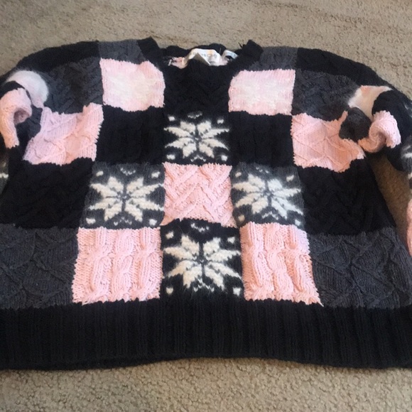 🌸NEW🌸 Patchwork Hand Knitted Vintage Sweater - Picture 16 of 16